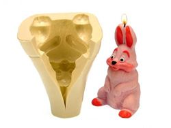 Molde de Silicone Coelho Vela